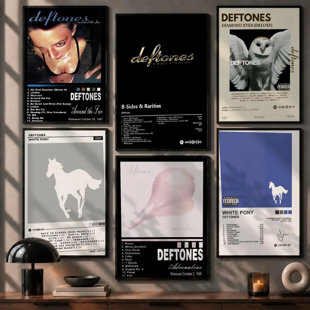 Home Office Room Inspiration - Retro Inspired Band Themed Wall Art