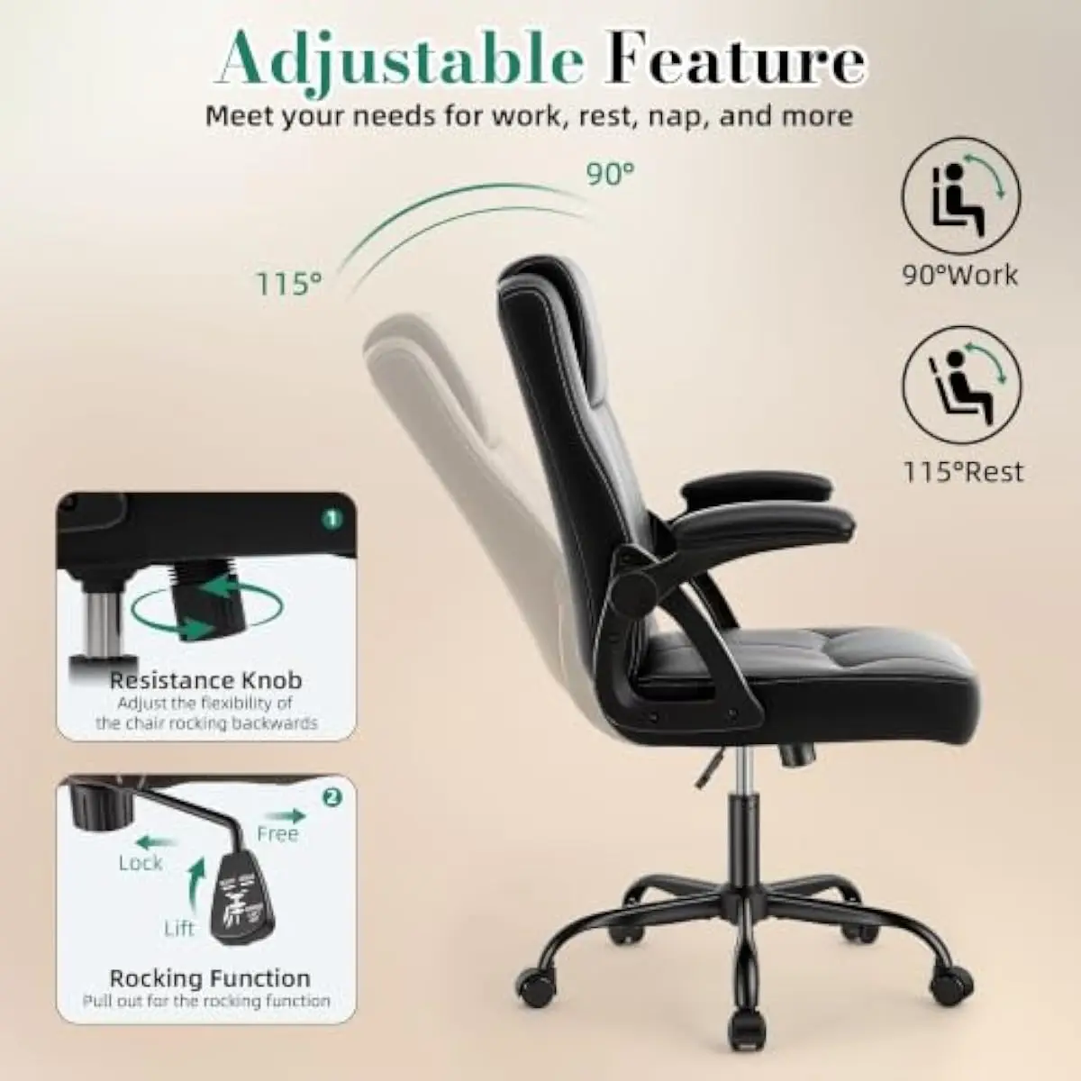 Ergonomic executive office cha - Ergonomic Office Chair 评论和价格