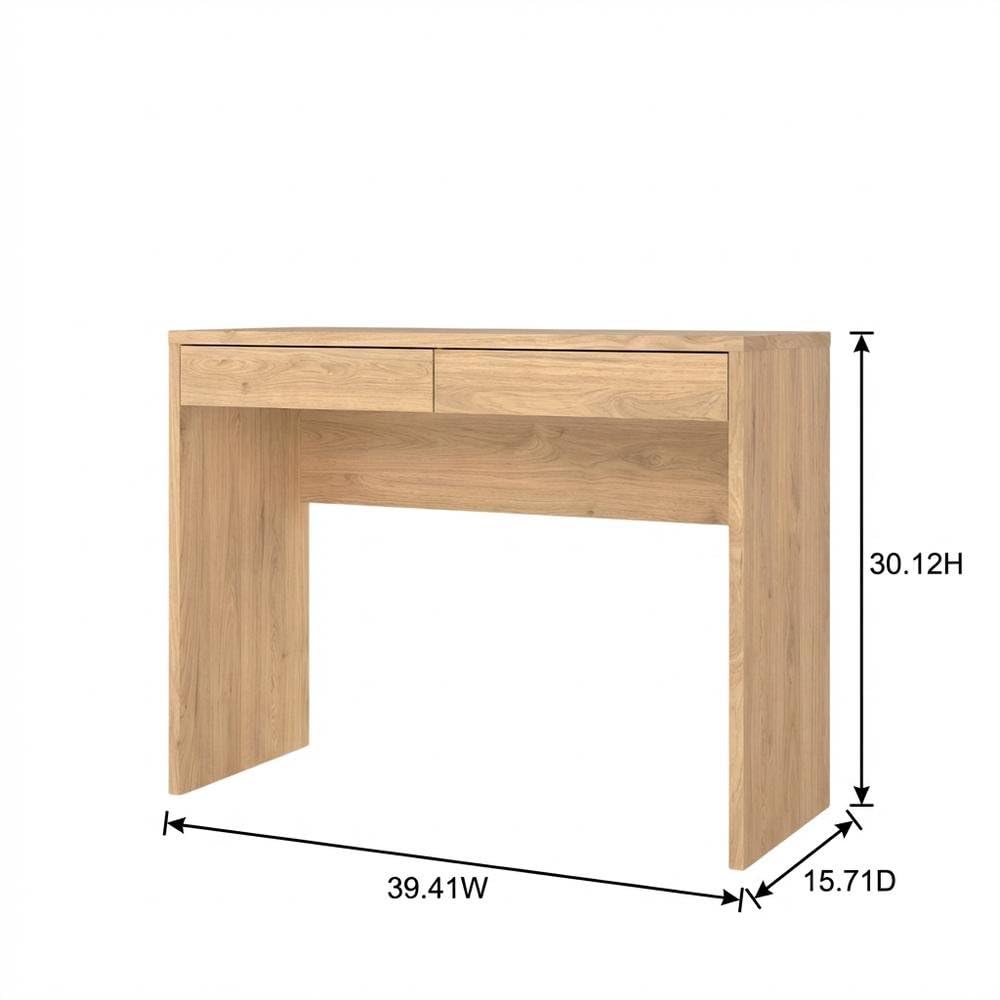 Brown Wood Desk With Drawers,  - Home Office Work Table 评论和价格