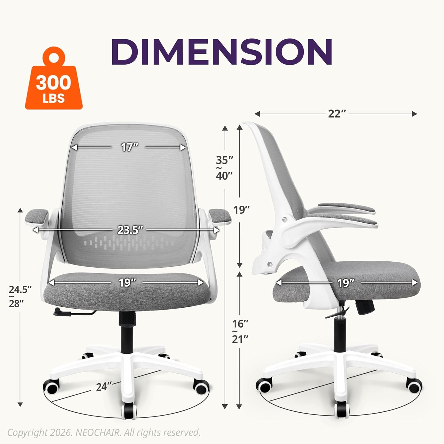 Ergonomic Mesh Office Chair wi - Ergonomic Office Chair 评论和价格