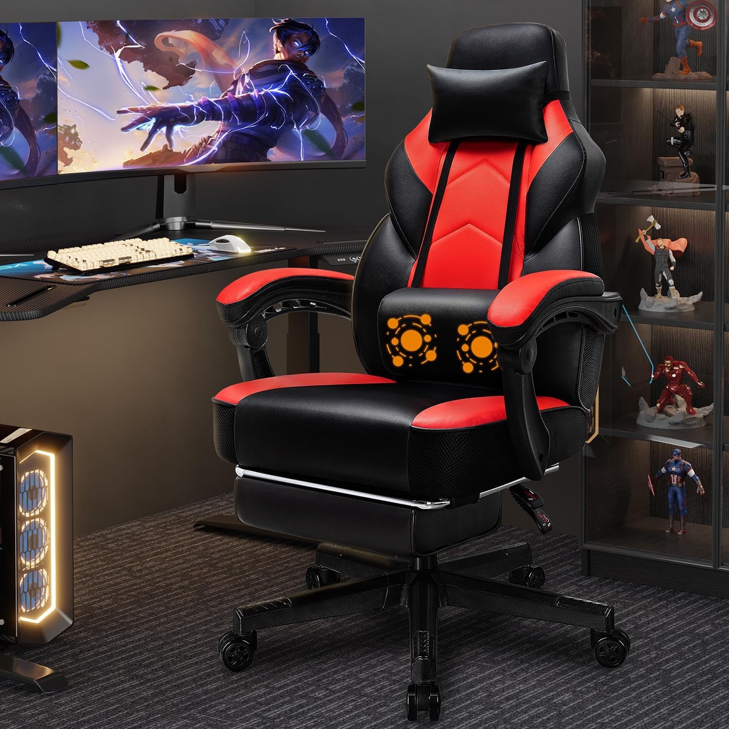 Gaming Chair with Footrest, Ma - Ergonomic Office Chair 评论和价格