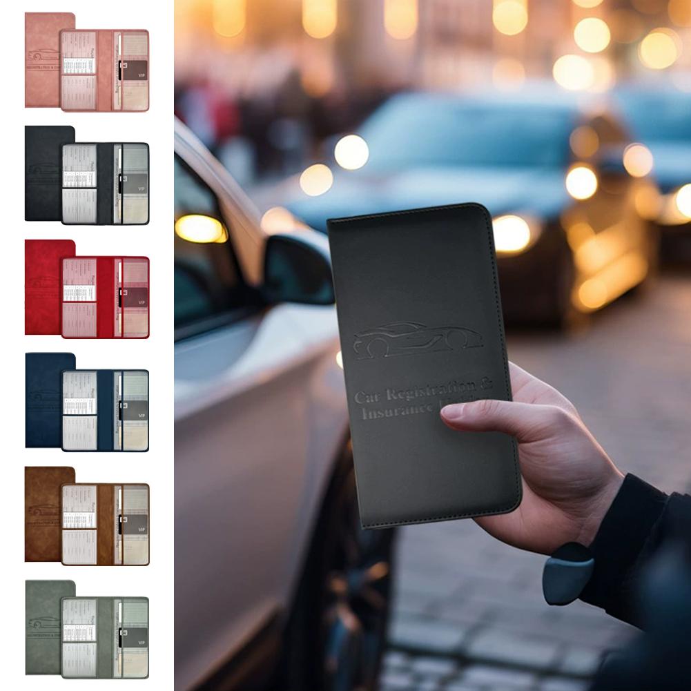 PU Leather Car Registration In - Document Holder Stand 评论和价格