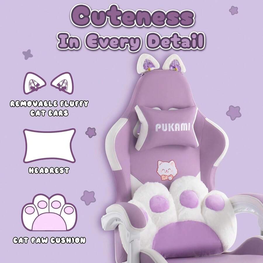 Pink Gaming Chair With Linked  - Ergonomic Office Chair 评论和价格