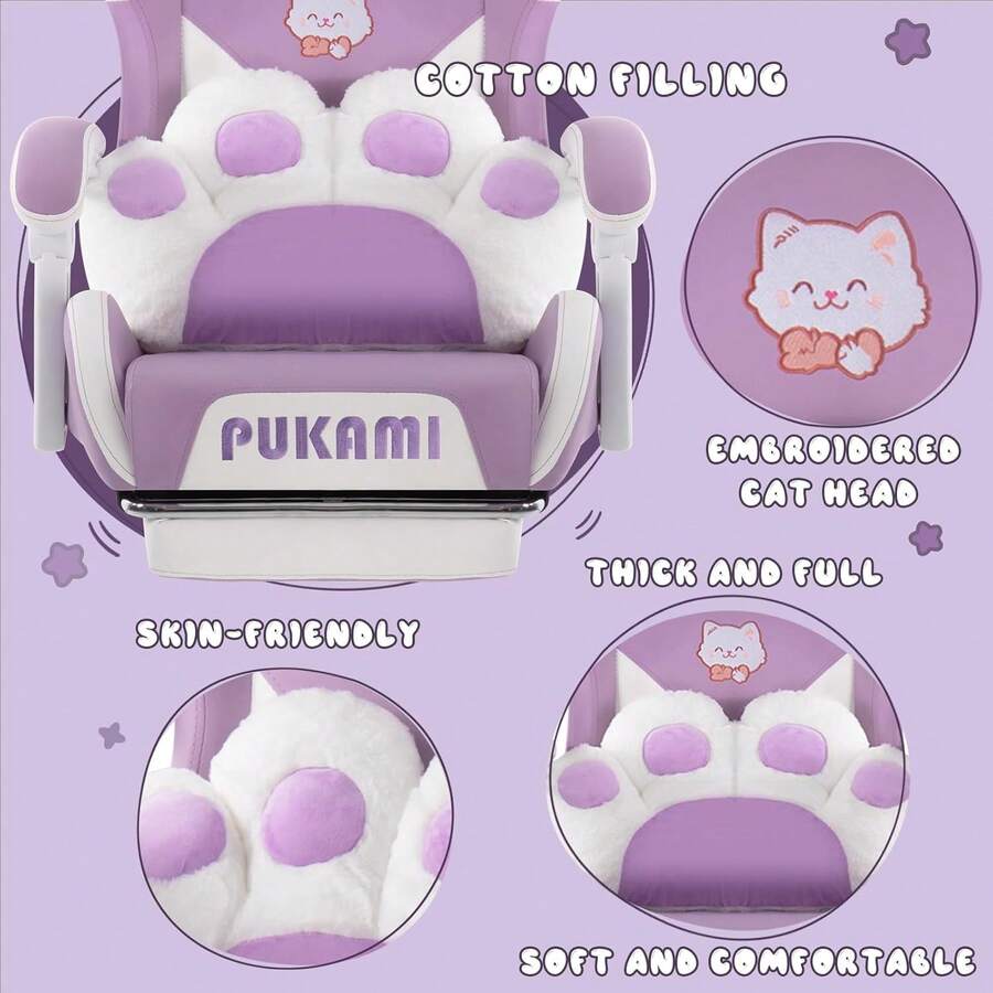 Pink Gaming Chair With Linked  - Ergonomic Office Chair 评论和价格