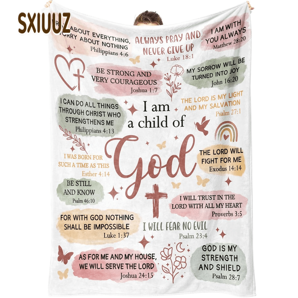 Christian Scripture Flannel Bl - Home Office Room Inspiration 评论和价格