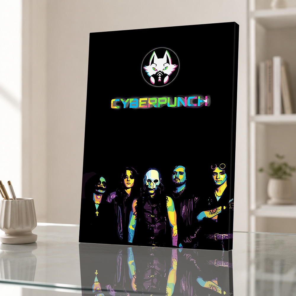 Cyberpunk Canvas Print Poster  - Home Office Or 评论和价格