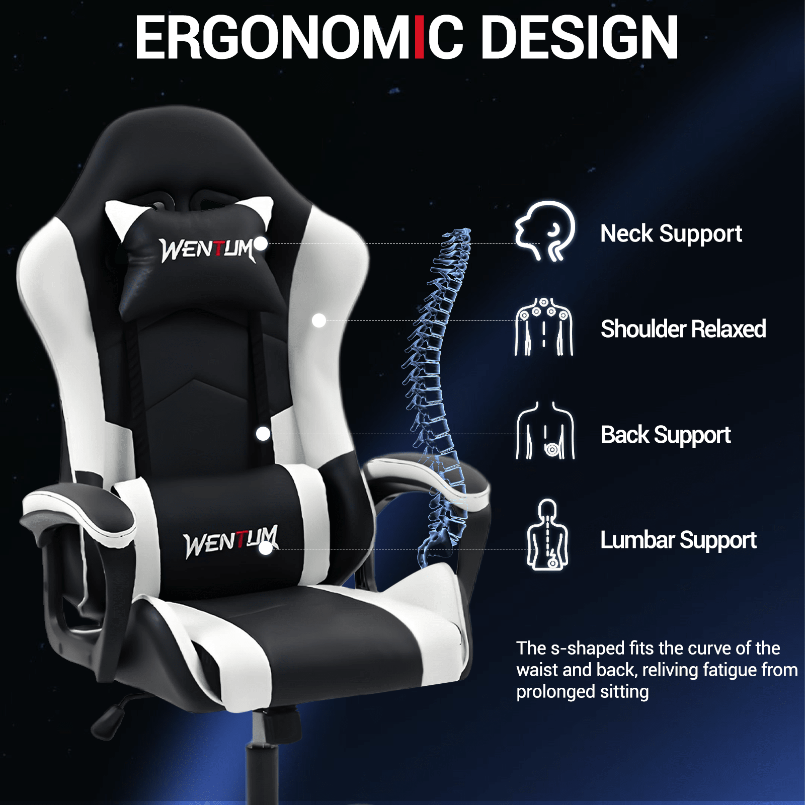 Ergonomic Gaming Chair Racing  - Ergonomic Office Chair 评论和价格
